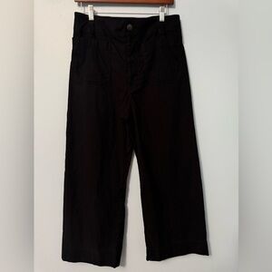 Maeve The Collette Wide Leg Black Pants Size 31